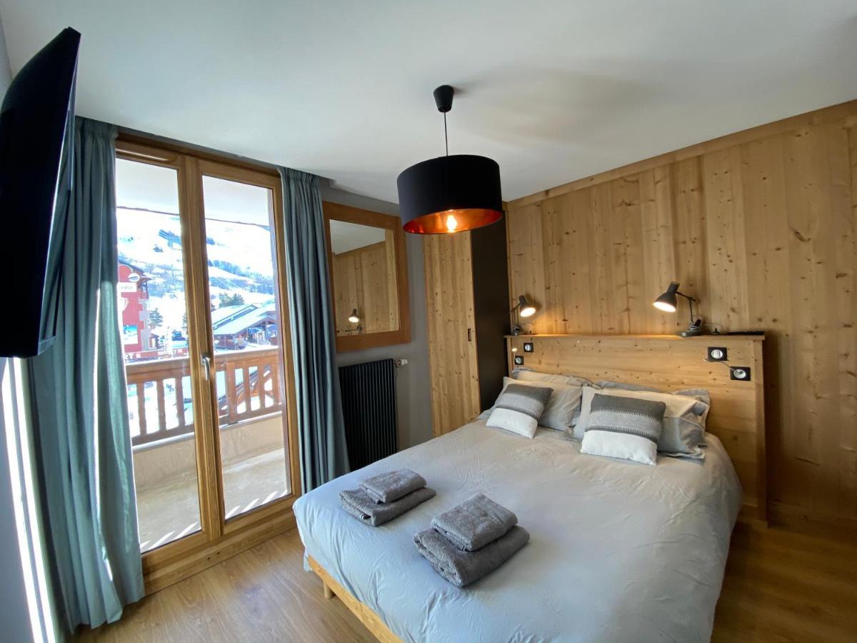L'Ecrin Alpin - Somptueux 4 Pieces Neuf Coeur Station Daire Les Deux Alpes Dış mekan fotoğraf